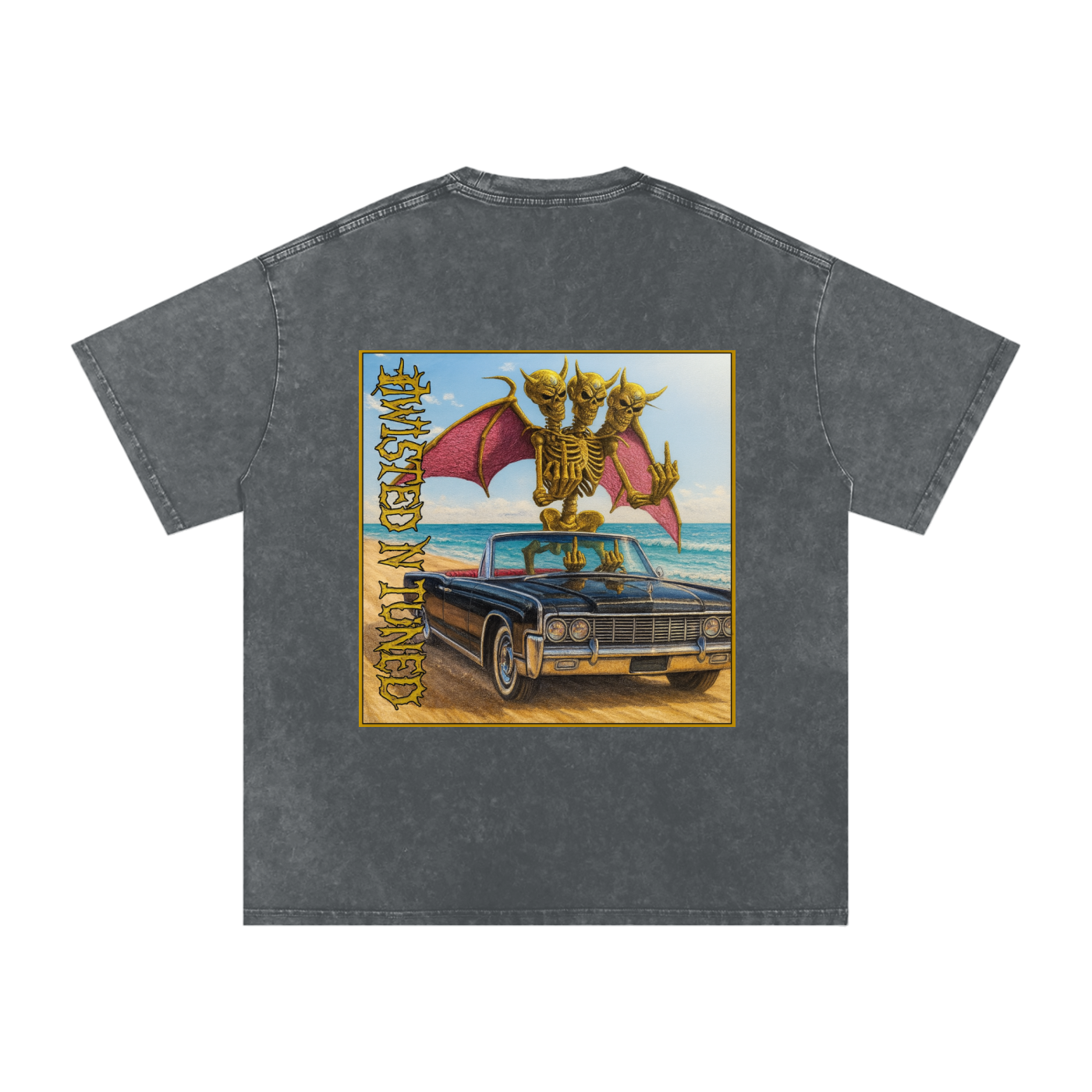 Snow Washed Oversized Cotton T-Shirt