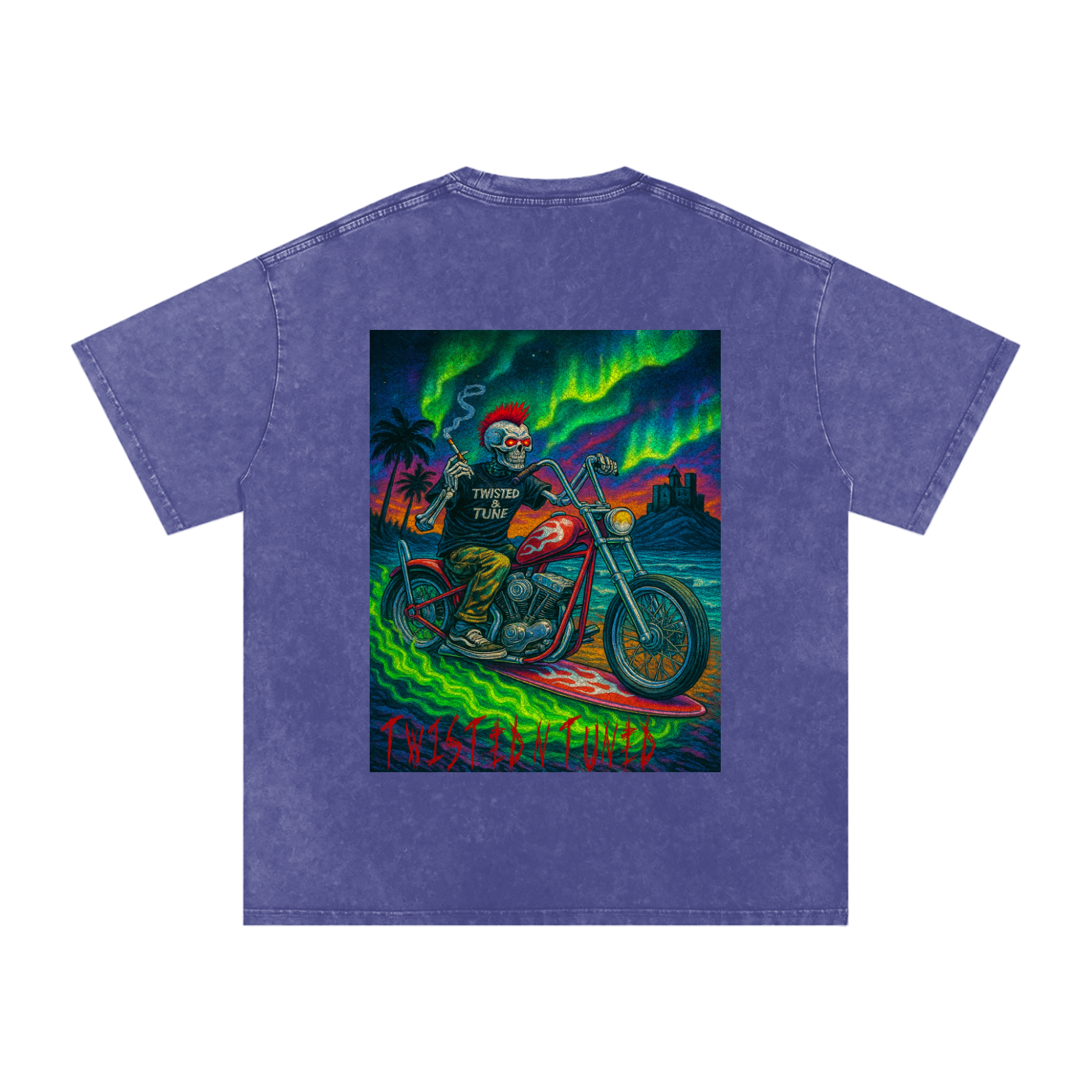 Snow Washed Oversized Cotton T-Shirt