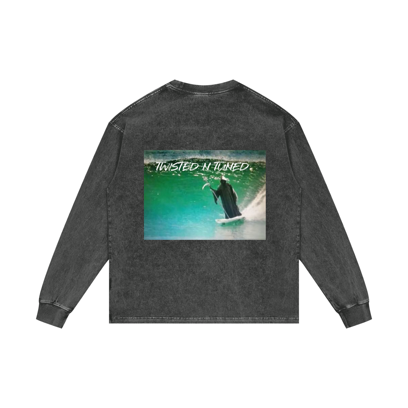 Acid Wash Oversize Long Sleeve T-Shirt