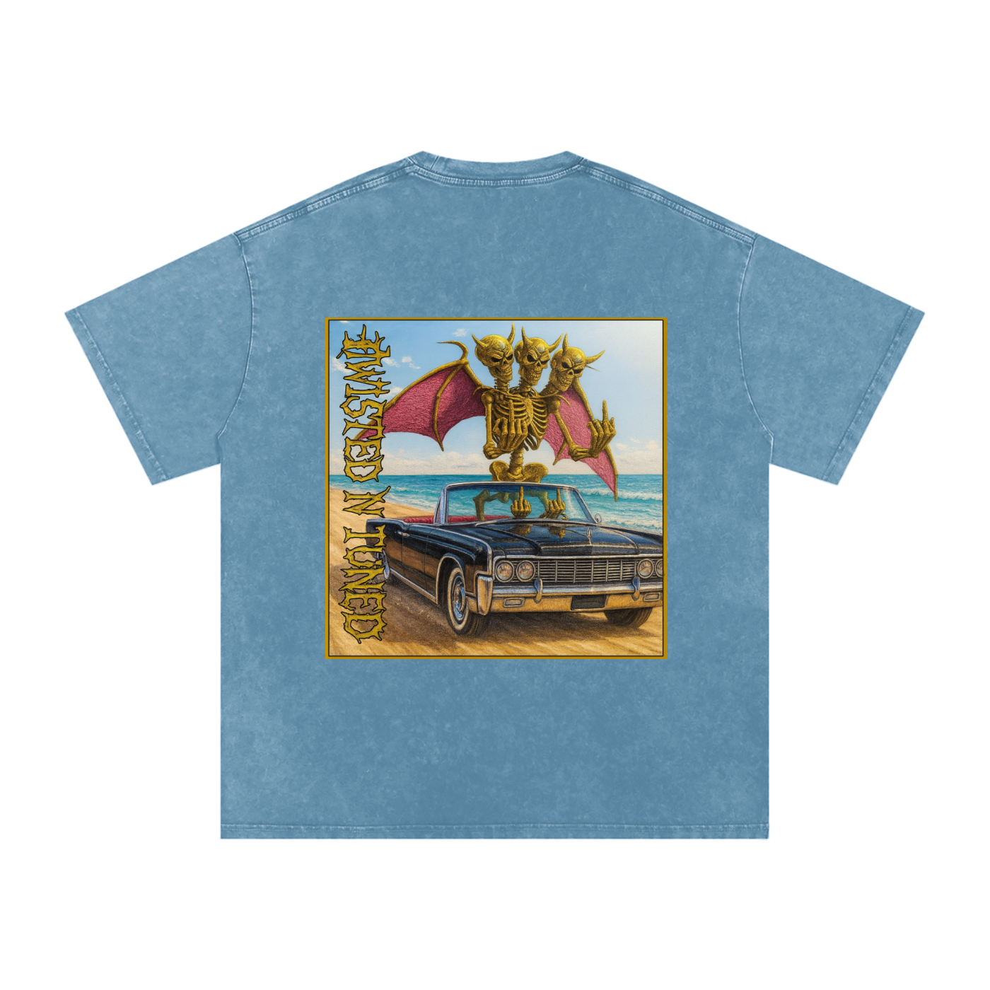 Snow Washed Oversized Cotton T-Shirt