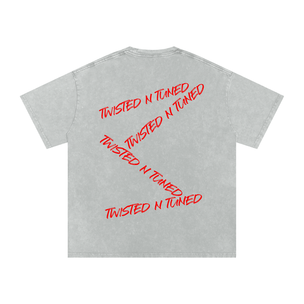Snow Washed Oversized Cotton T-Shirt
