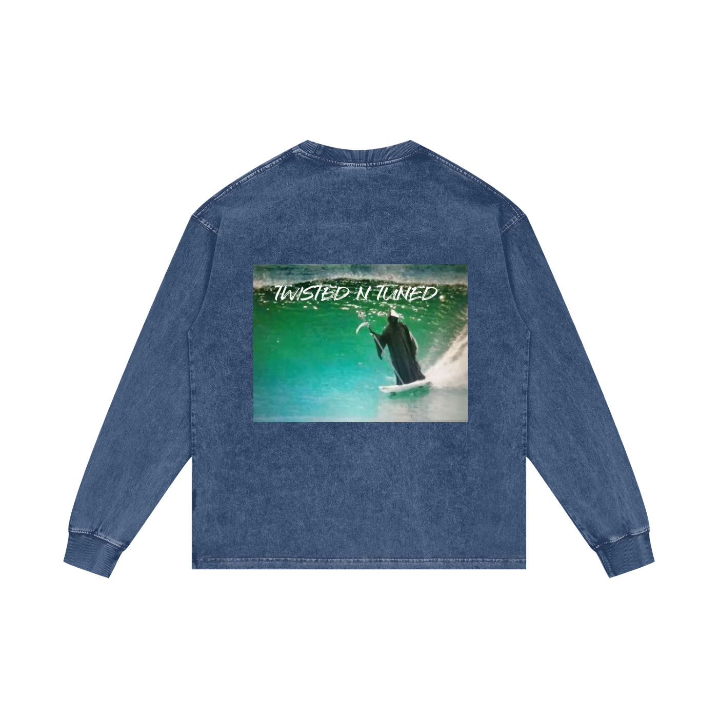 Acid Wash Oversize Long Sleeve T-Shirt