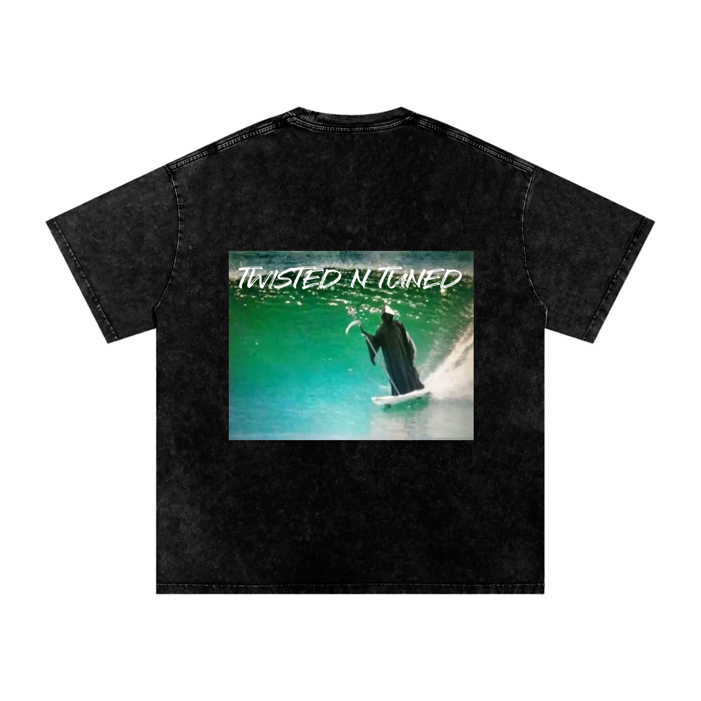 Snow Washed Oversized Cotton T-Shirt