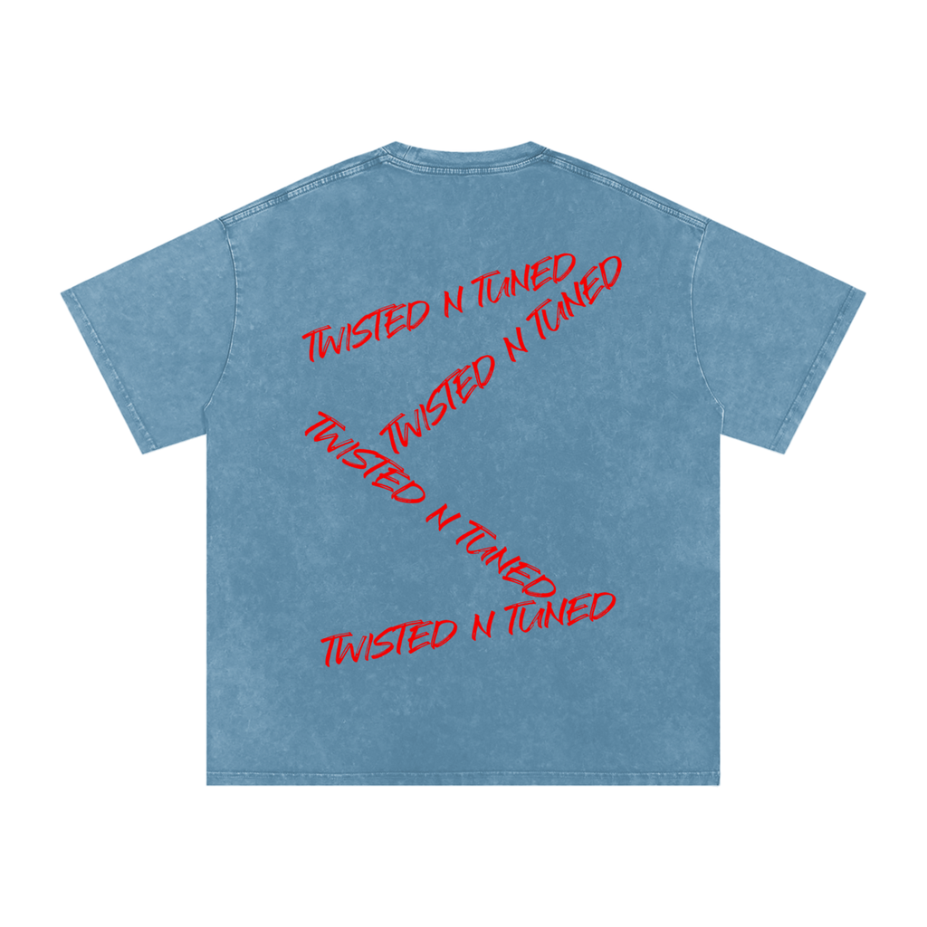 Snow Washed Oversized Cotton T-Shirt