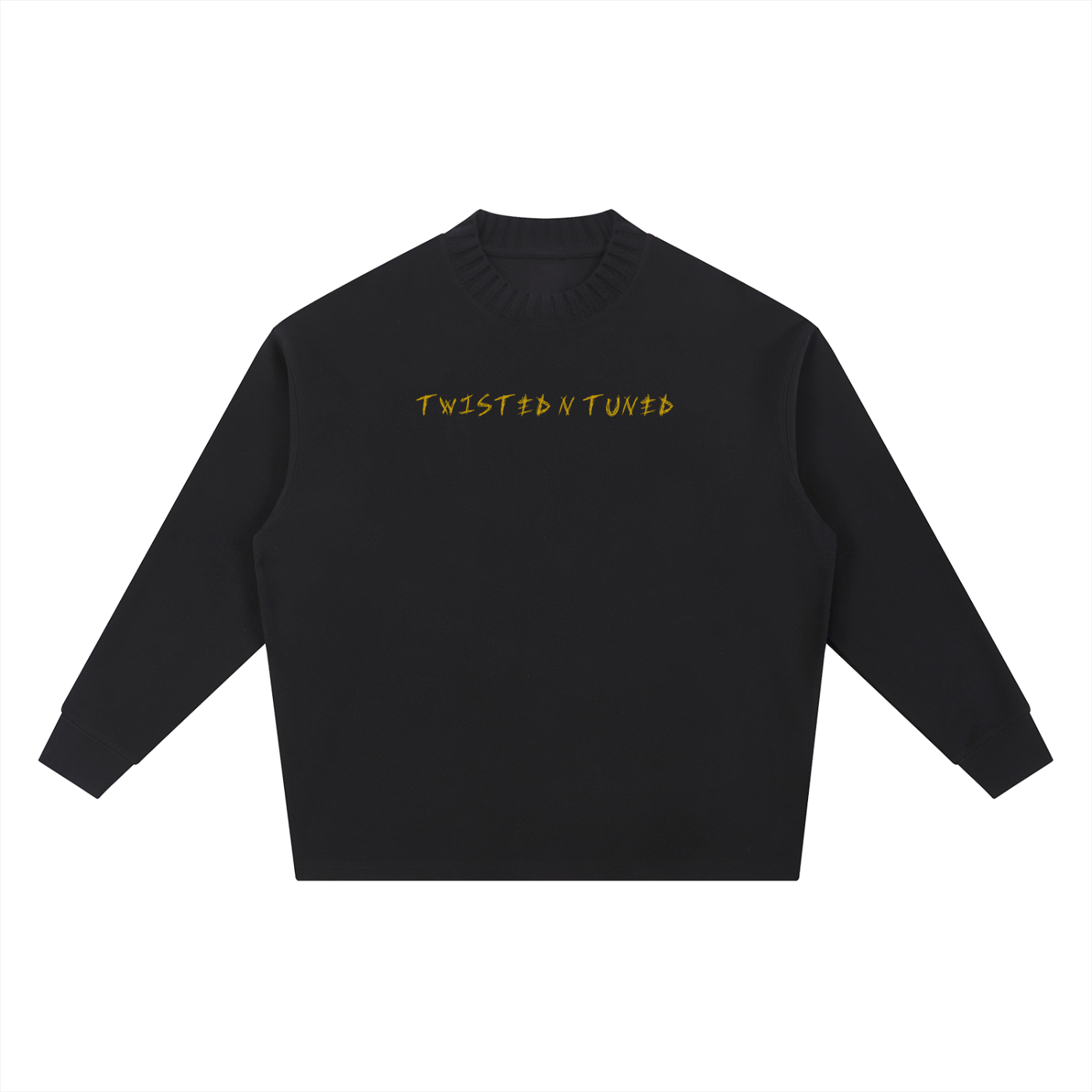 Knitted Round Neck Oversize Sweatshirt