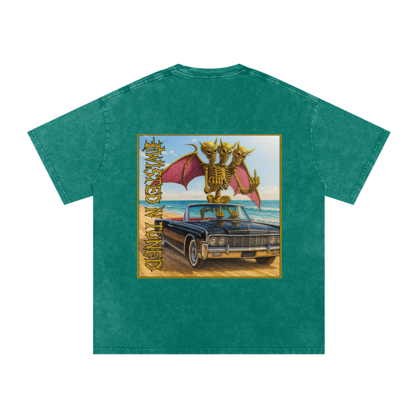 Snow Washed Oversized Cotton T-Shirt