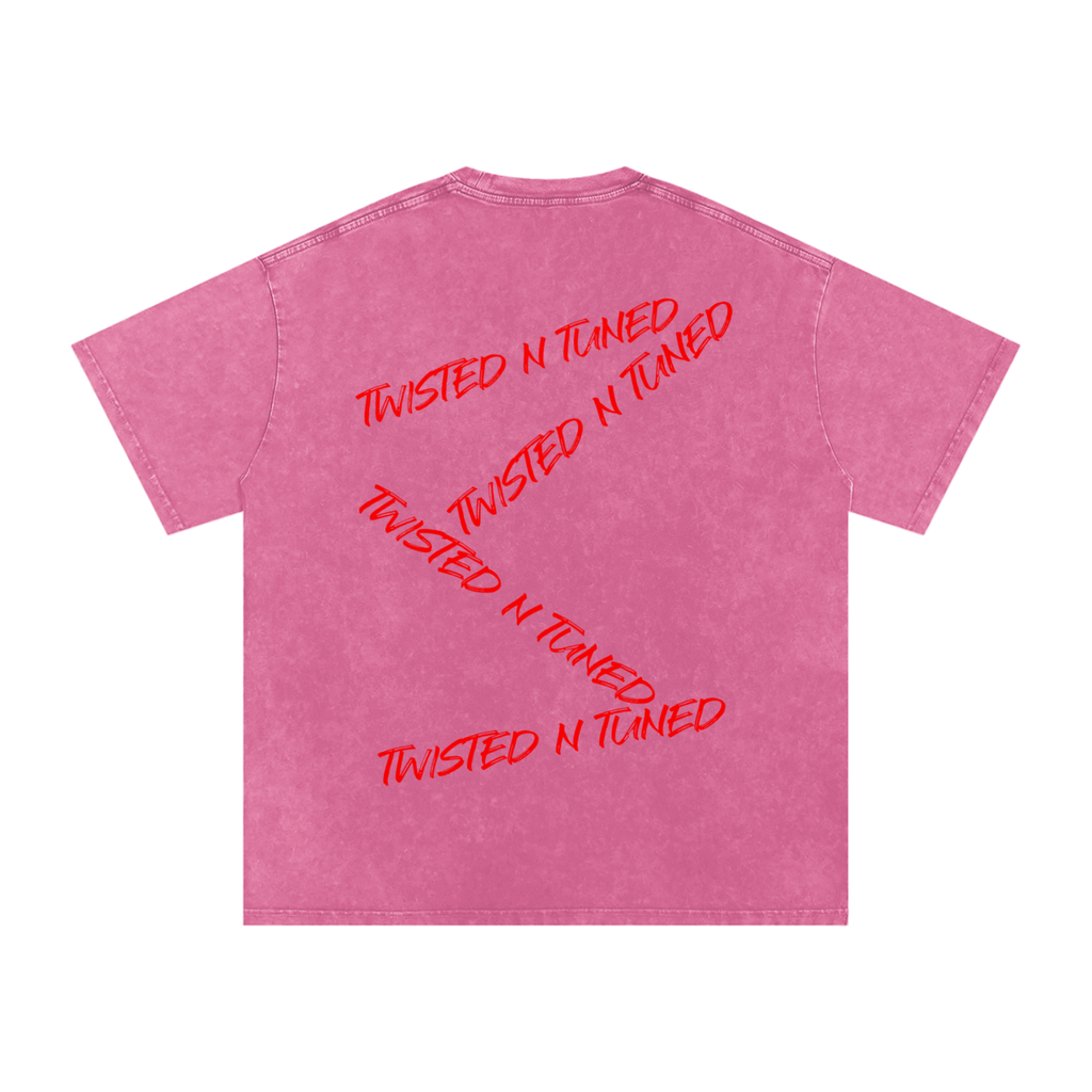 Snow Washed Oversized Cotton T-Shirt