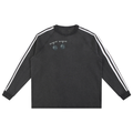 Snow Washed Contrast Tape Sweatshirt