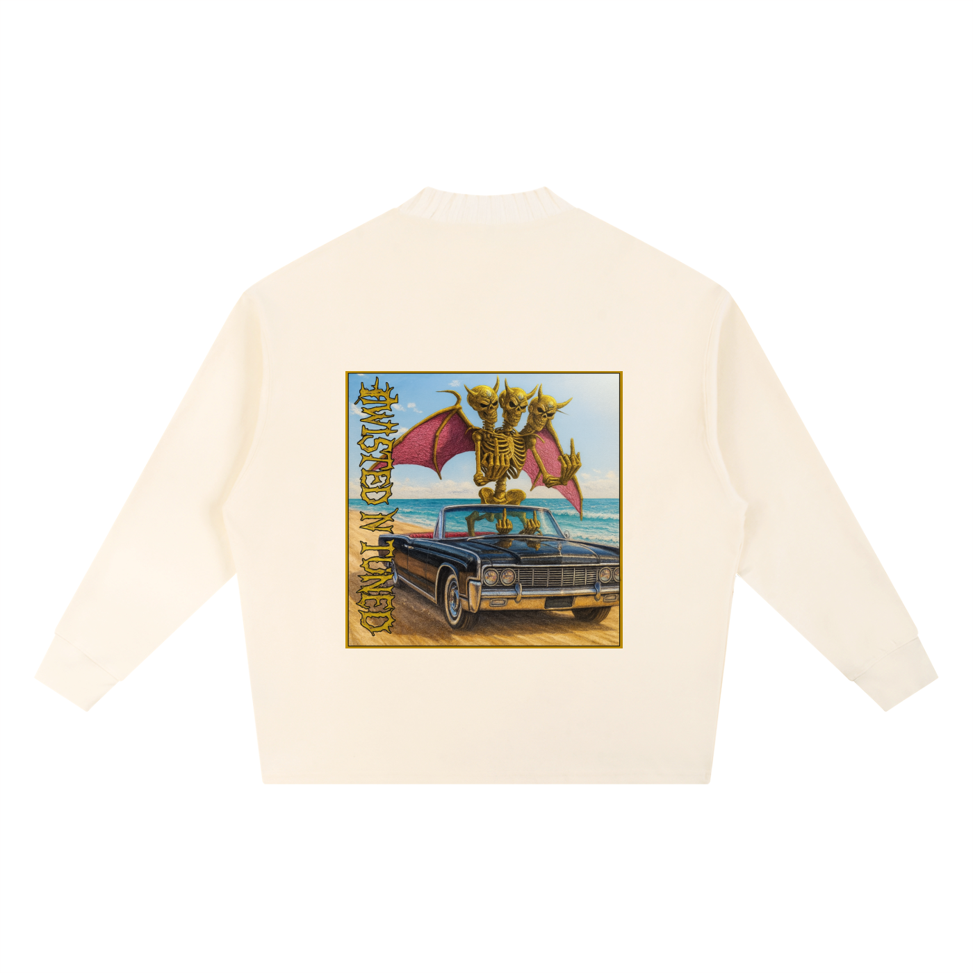 Knitted Round Neck Oversize Sweatshirt