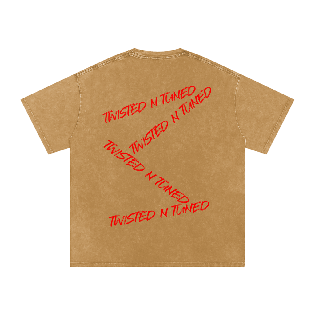 Snow Washed Oversized Cotton T-Shirt