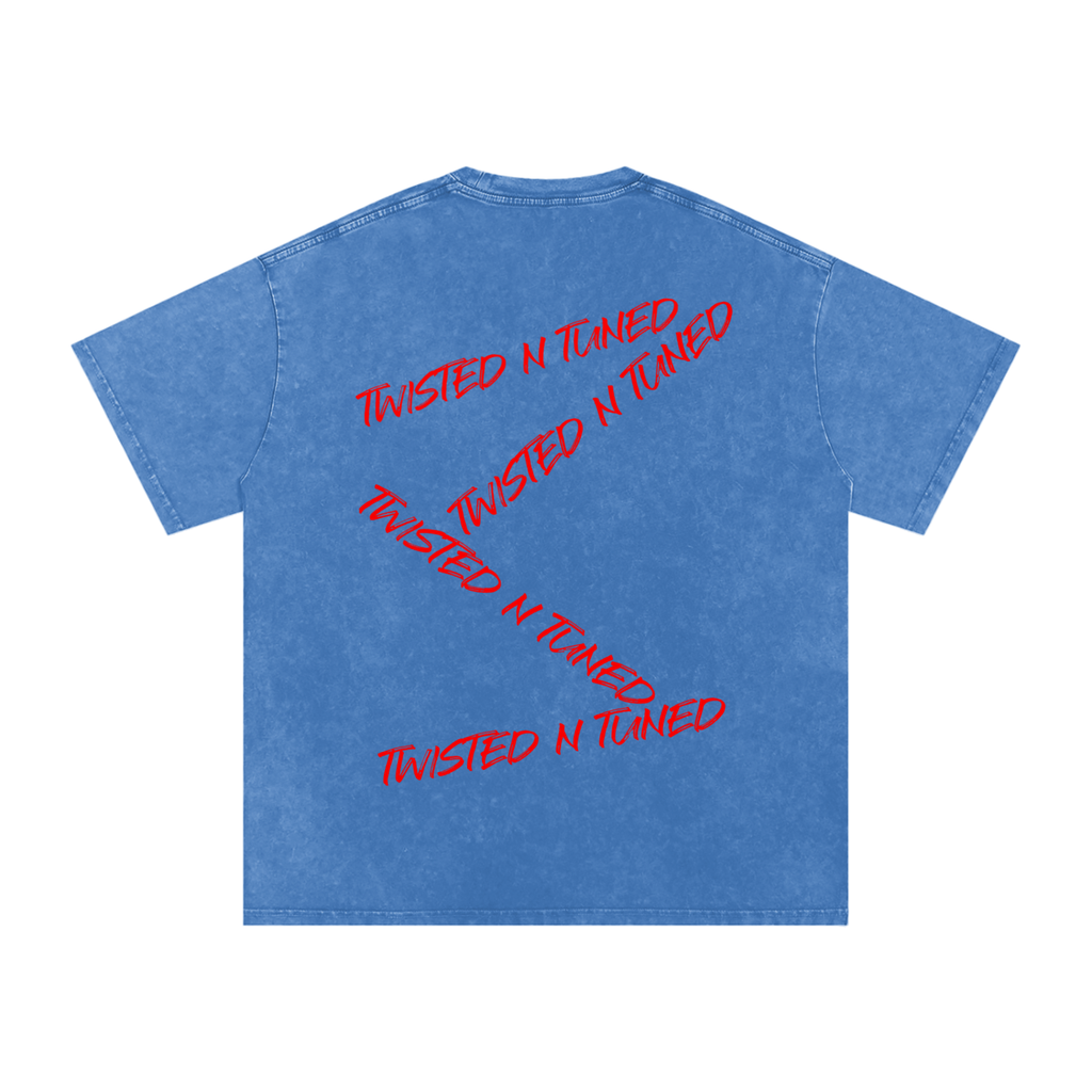 Snow Washed Oversized Cotton T-Shirt