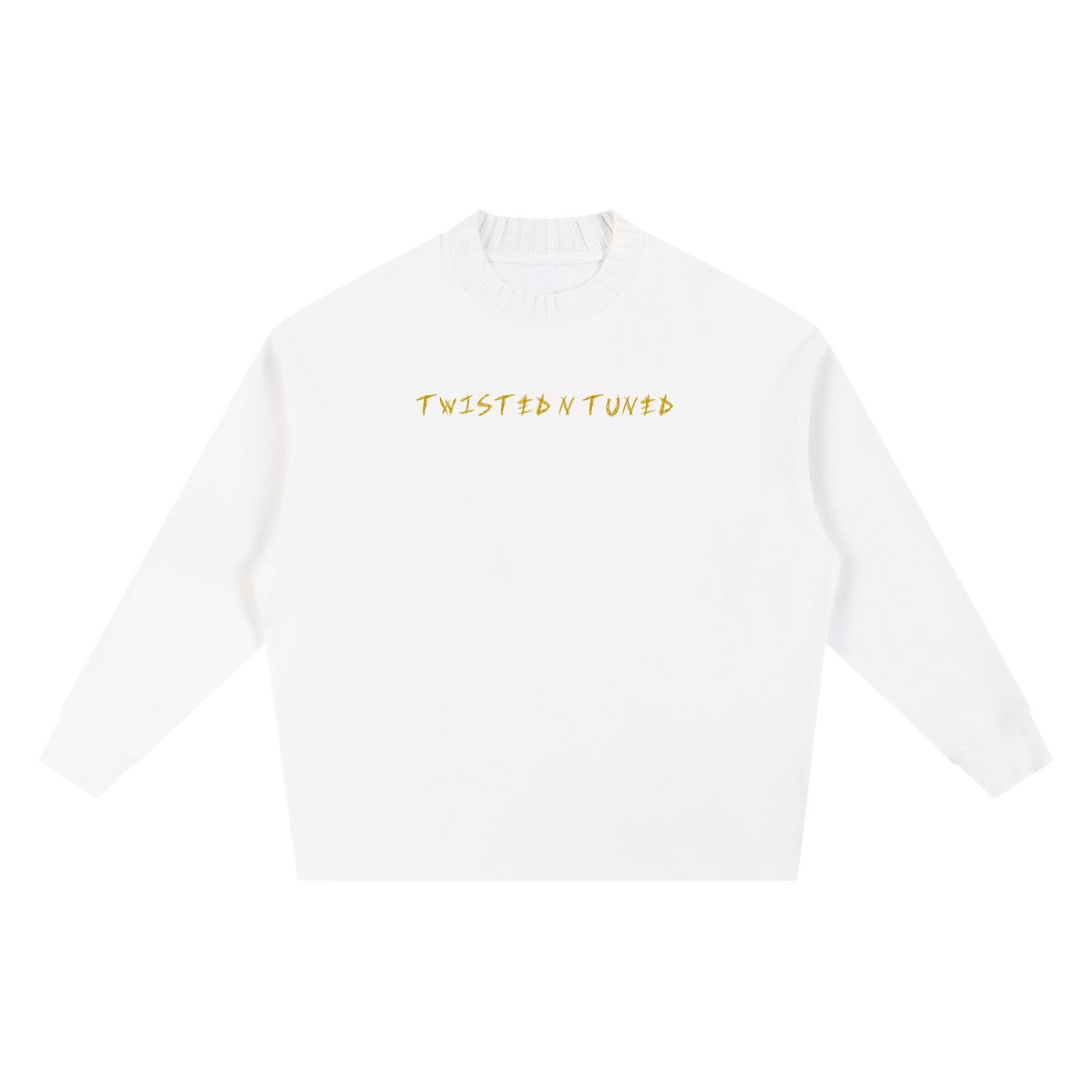 Knitted Round Neck Oversize Sweatshirt