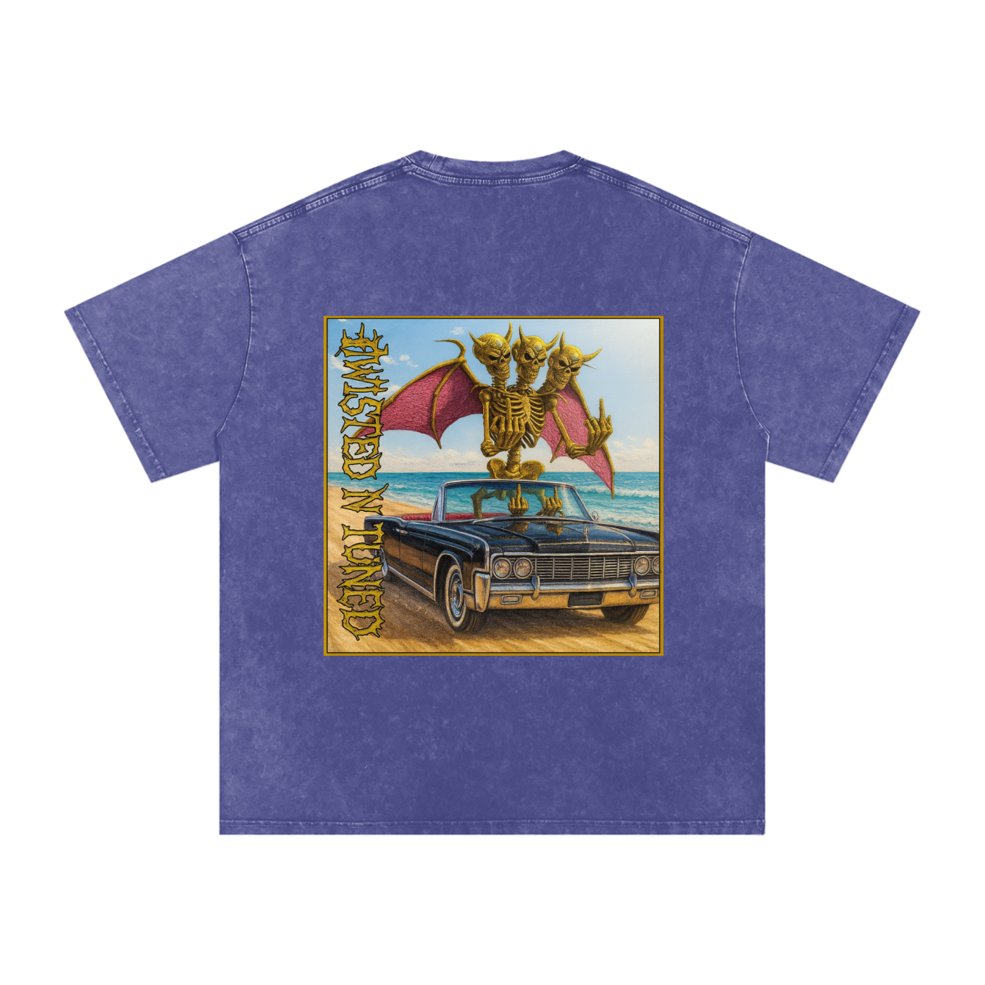 Snow Washed Oversized Cotton T-Shirt