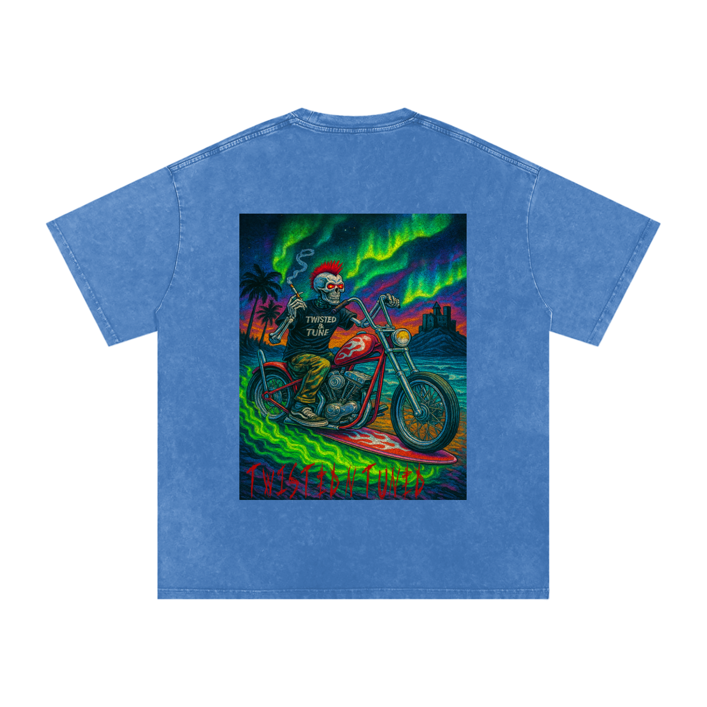Snow Washed Oversized Cotton T-Shirt