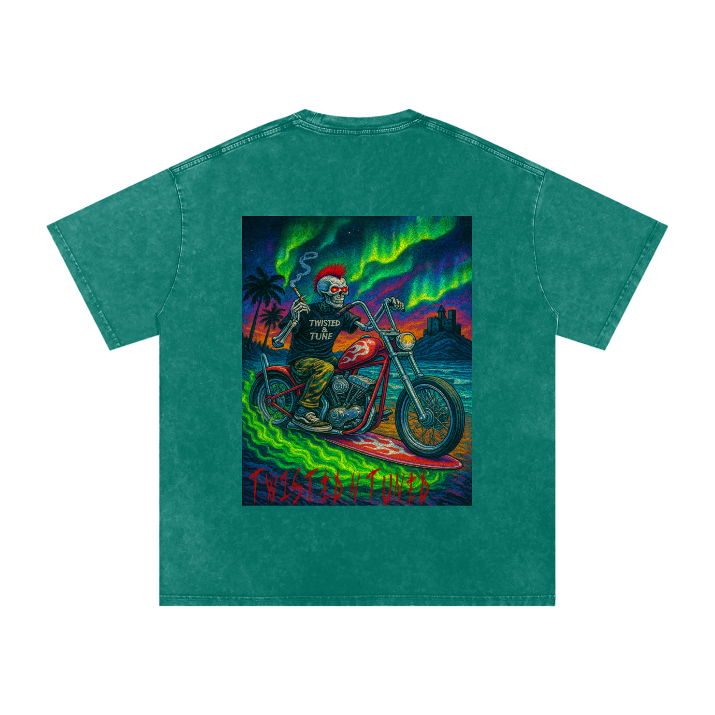 Snow Washed Oversized Cotton T-Shirt