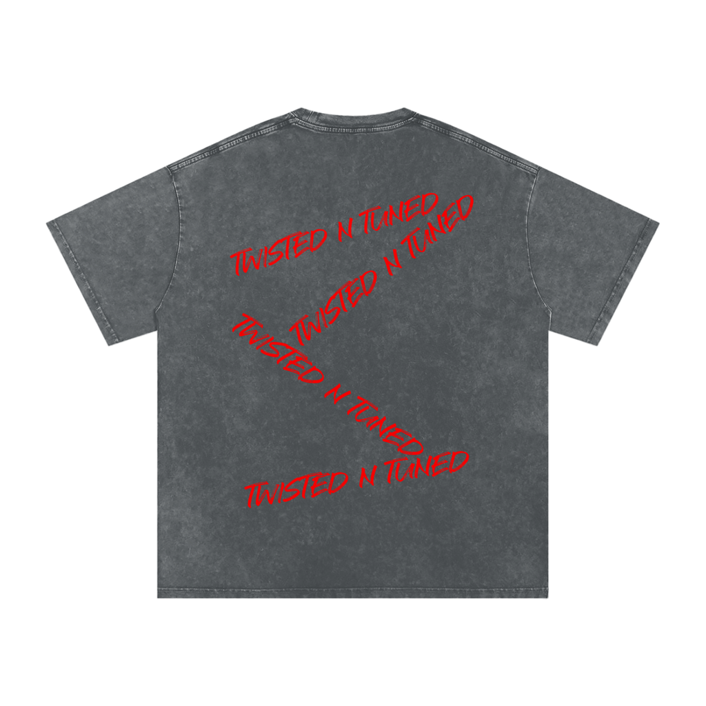 Snow Washed Oversized Cotton T-Shirt