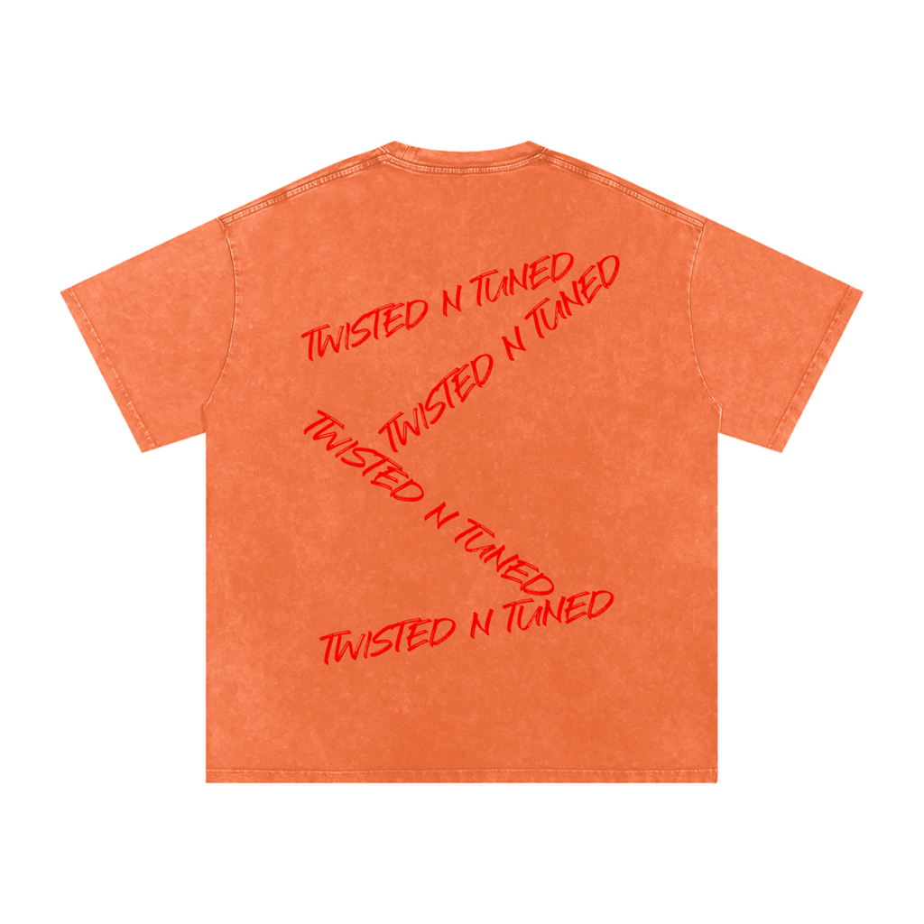 Snow Washed Oversized Cotton T-Shirt