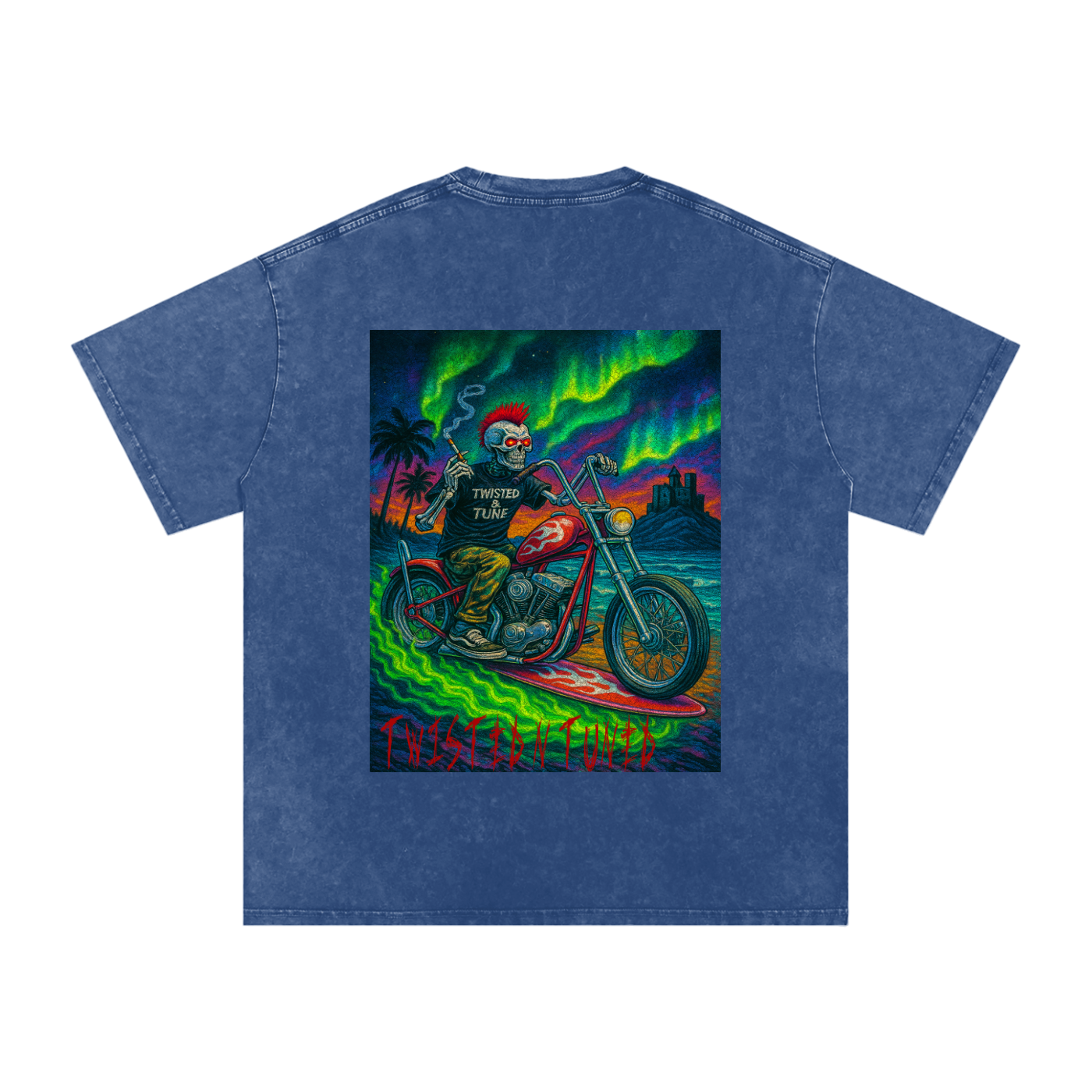 Snow Washed Oversized Cotton T-Shirt
